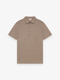 Supima Polo Schiller Collar S/S | Lead Grey
