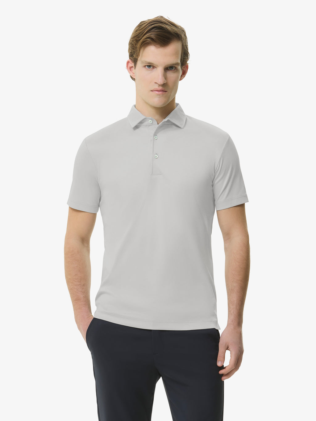 Supima Polo Schiller Collar S/S | Marble