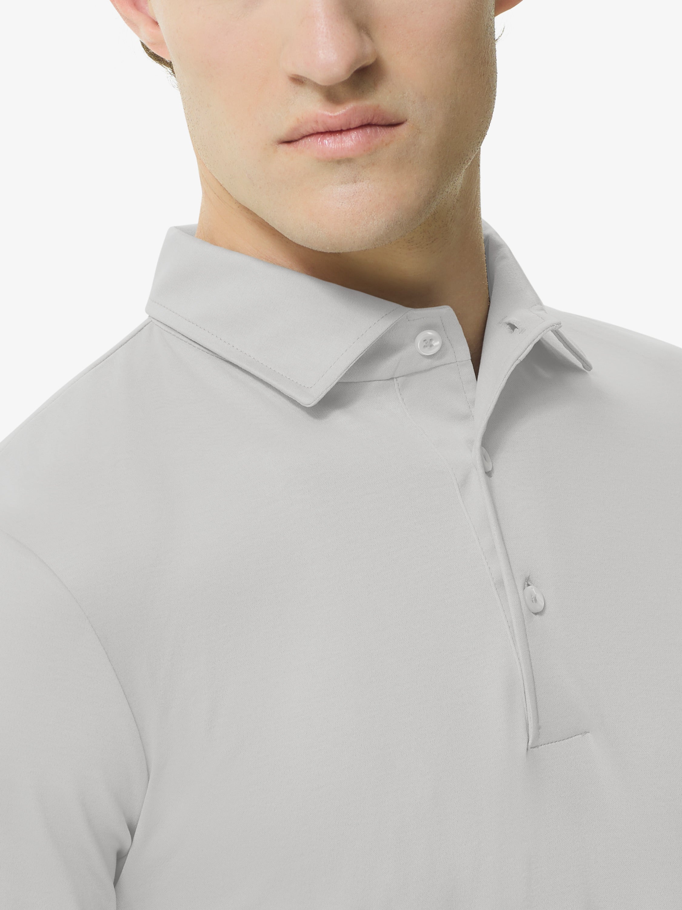 Supima Polo Schiller Collar S/S | Marble
