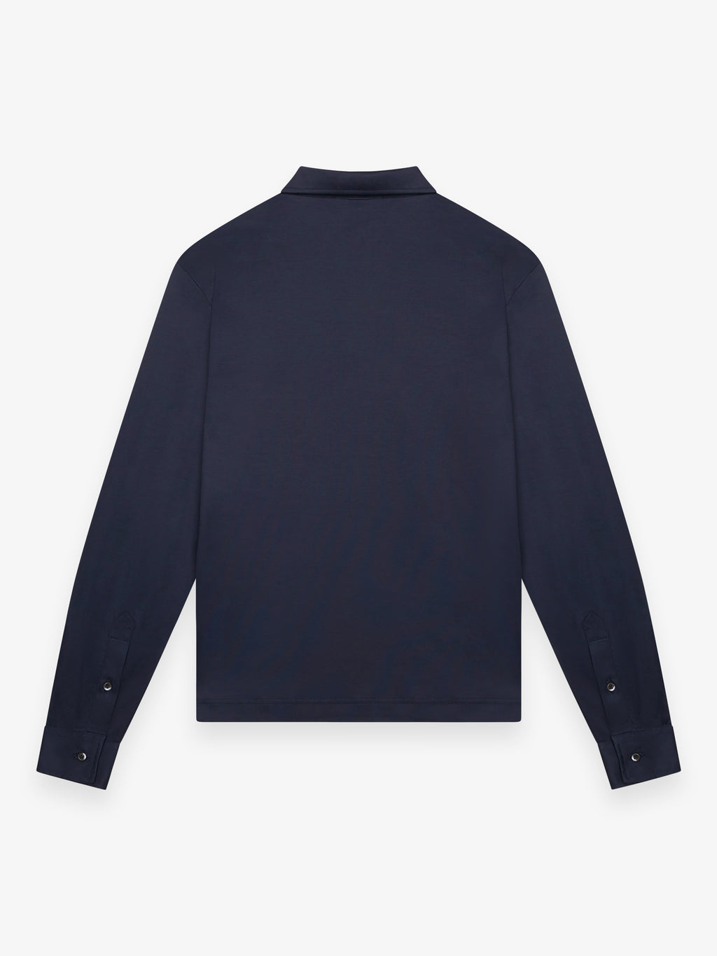 Supima Polo Schiller Collar L/S | Navy