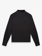 Supima Polo Schiller Collar L/S | Black