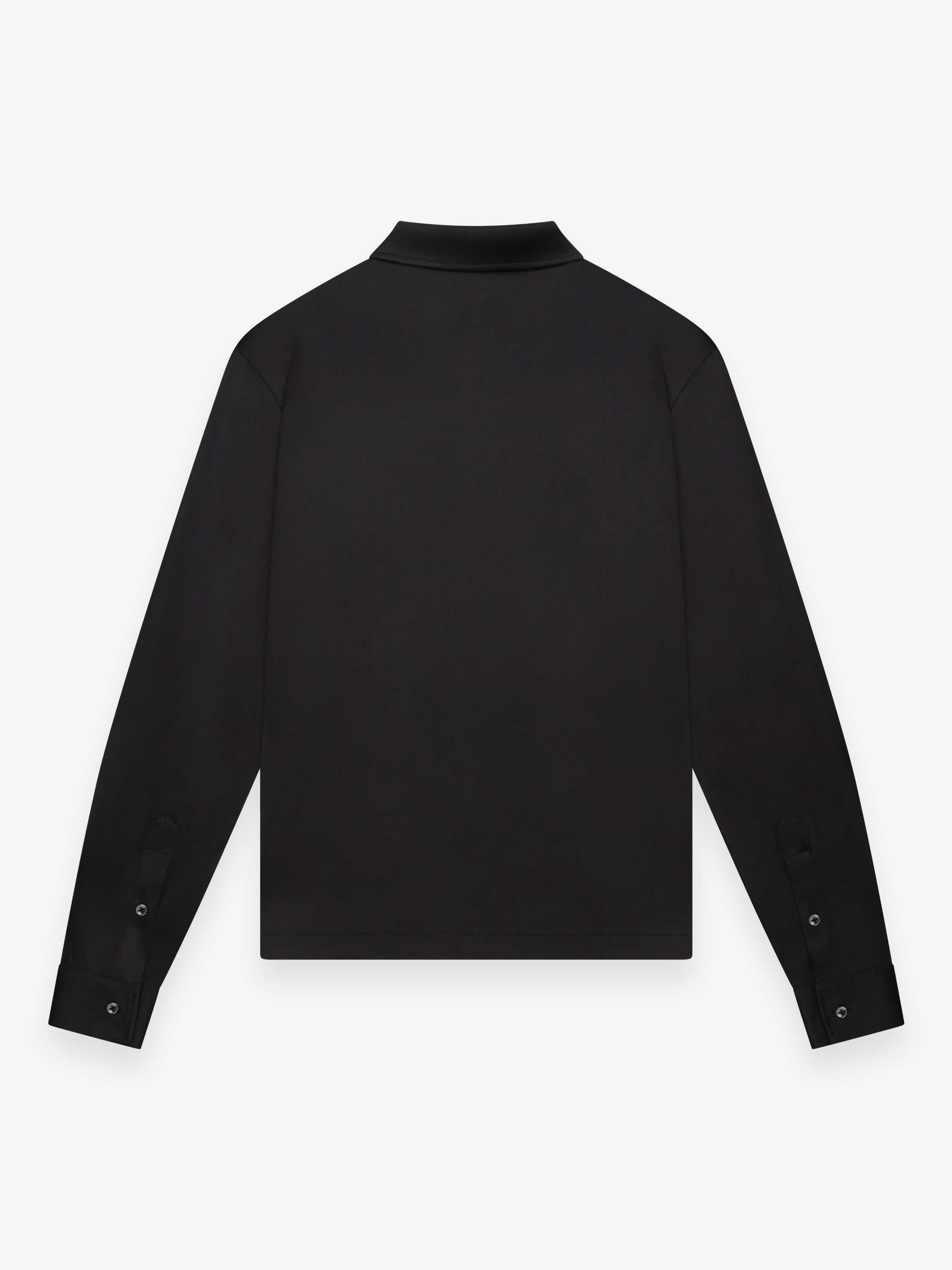 Supima Polo Schiller Collar L/S | Black