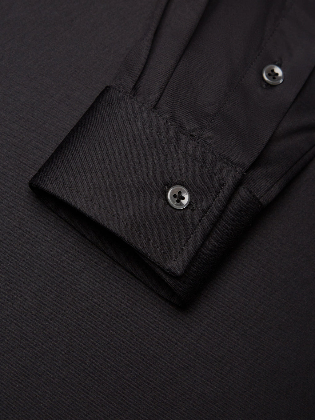 Supima Polo Schiller Collar L/S | Black