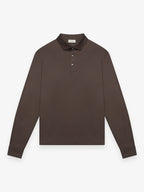 Polo Schiller Collar L/S | Ebony Brown