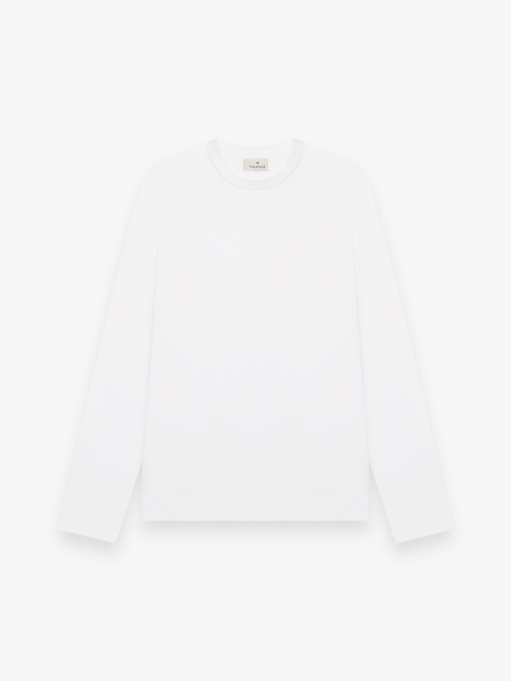 Interlock Supima T-Shirt Lange Ärmel | Weiß