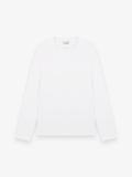 Interlock Supima T-Shirt Lange Ärmel | Weiß