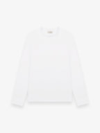Interlock Supima T-Shirt Lange Ärmel | Weiß