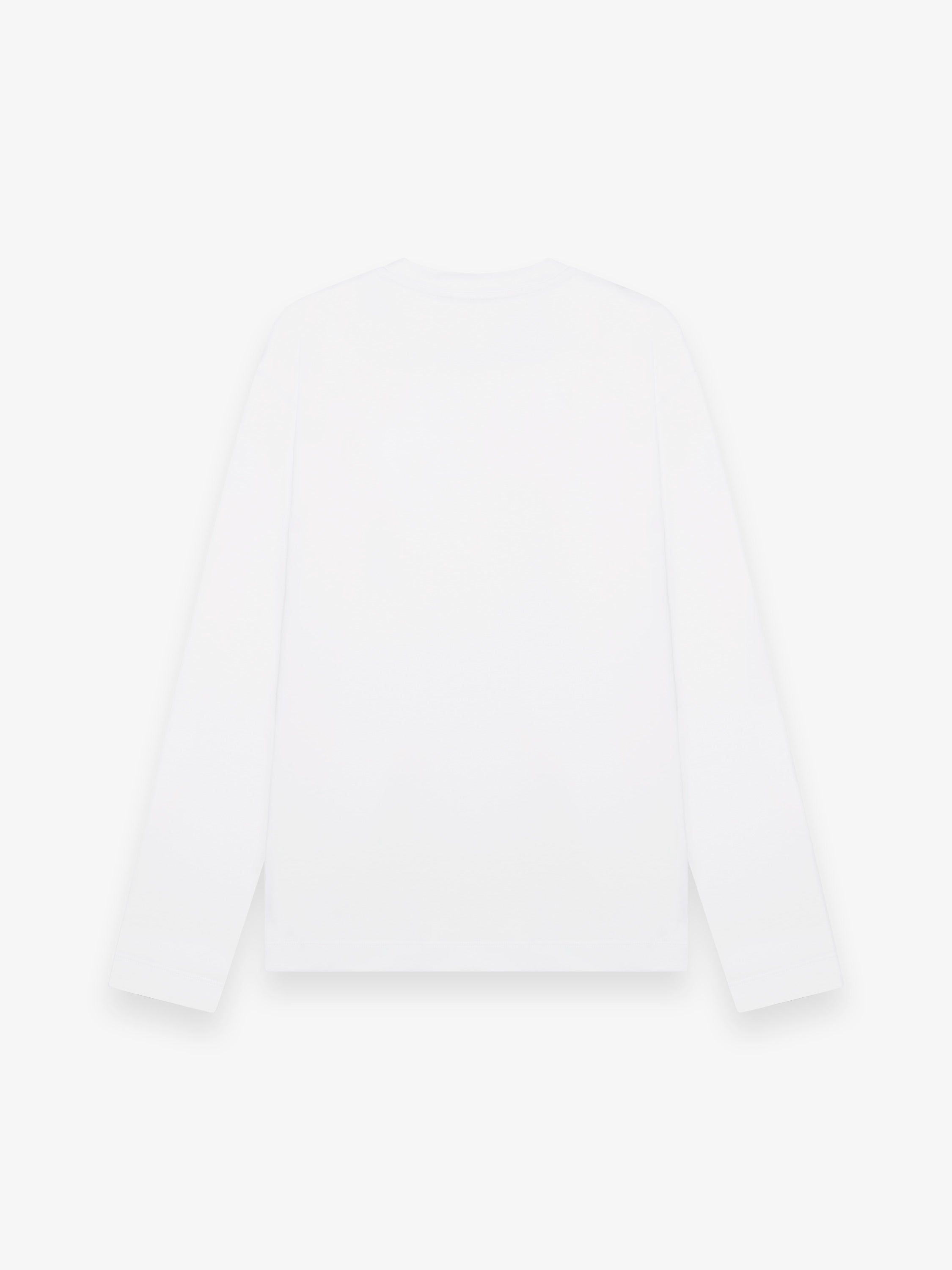 Interlock Supima T-Shirt Lange Mouwen | Wit