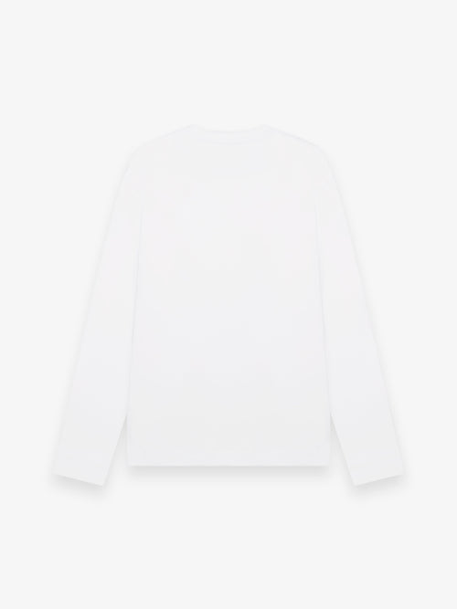 Interlock Supima T-Shirt Manica Lunga | Bianco
