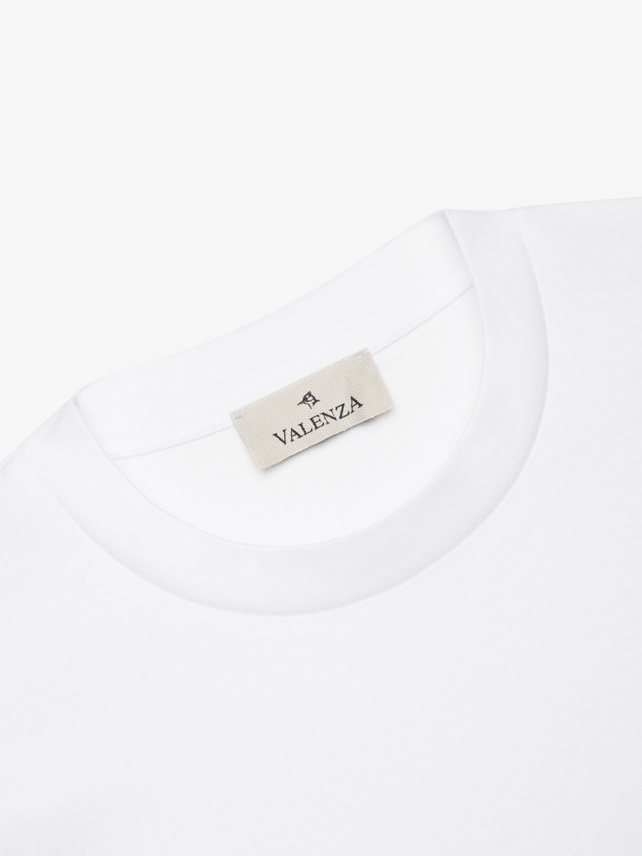 Interlock Supima T-Shirt Lange Mouwen | Wit