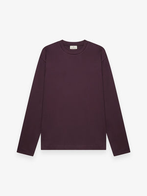 Interlock Supima T-Shirt L/S | Burgundy Red