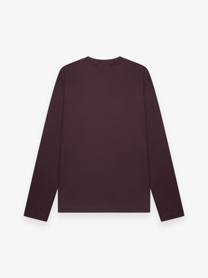 Interlock Supima T-Shirt L/S | Burgundy Red