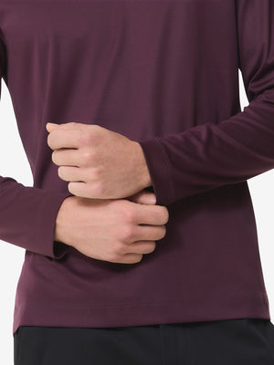 Interlock Supima T-Shirt L/S | Burgundy Red