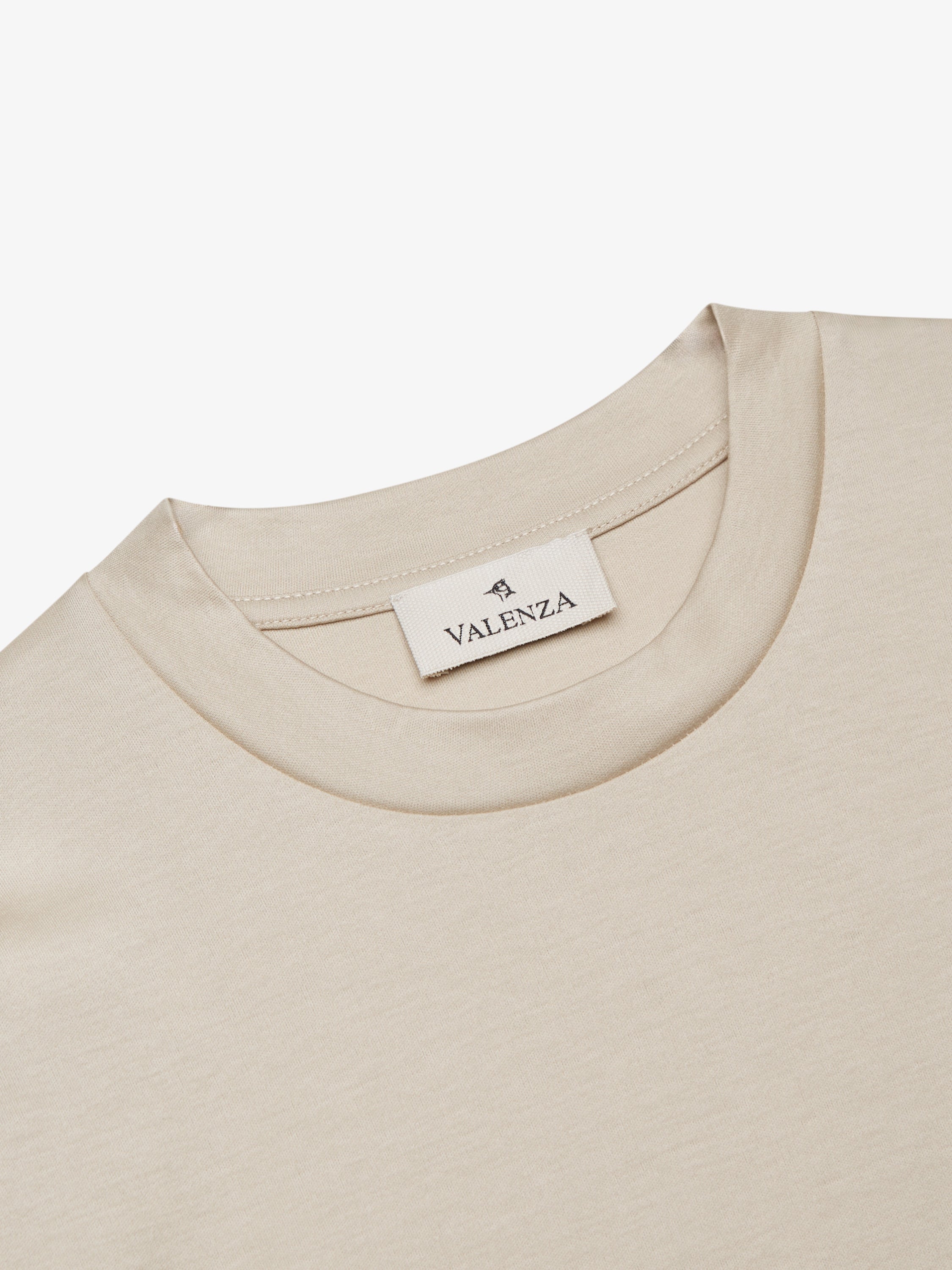 Interlock Supima T-Shirt L/S | Beige