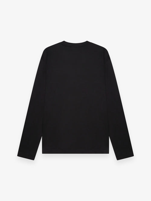 Interlock Supima T-Shirt Manica Lunga | Nero