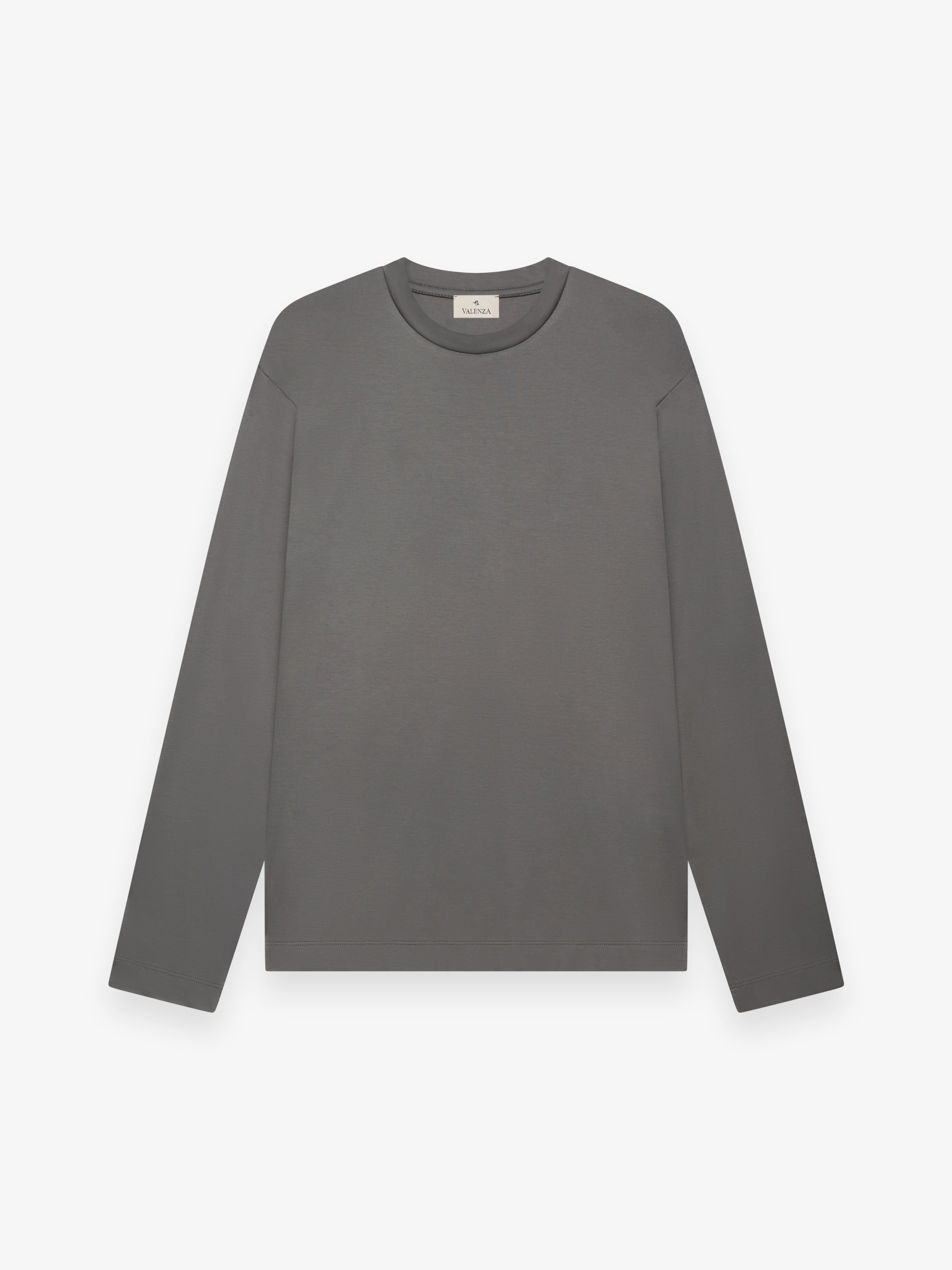 Interlock Supima T-Shirt L/S | Dark Grey