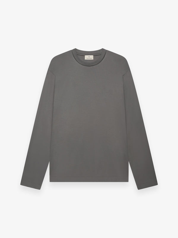 Interlock Supima T-Shirt L/S | Dark Grey
