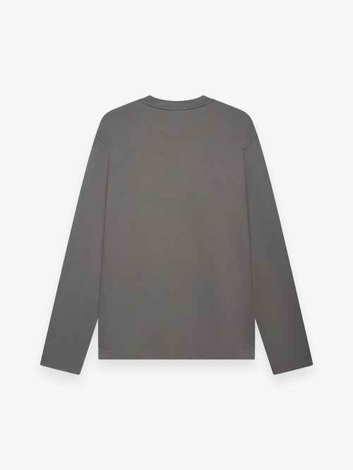 Interlock Supima T-Shirt Manica lunga | Grigio Scuro