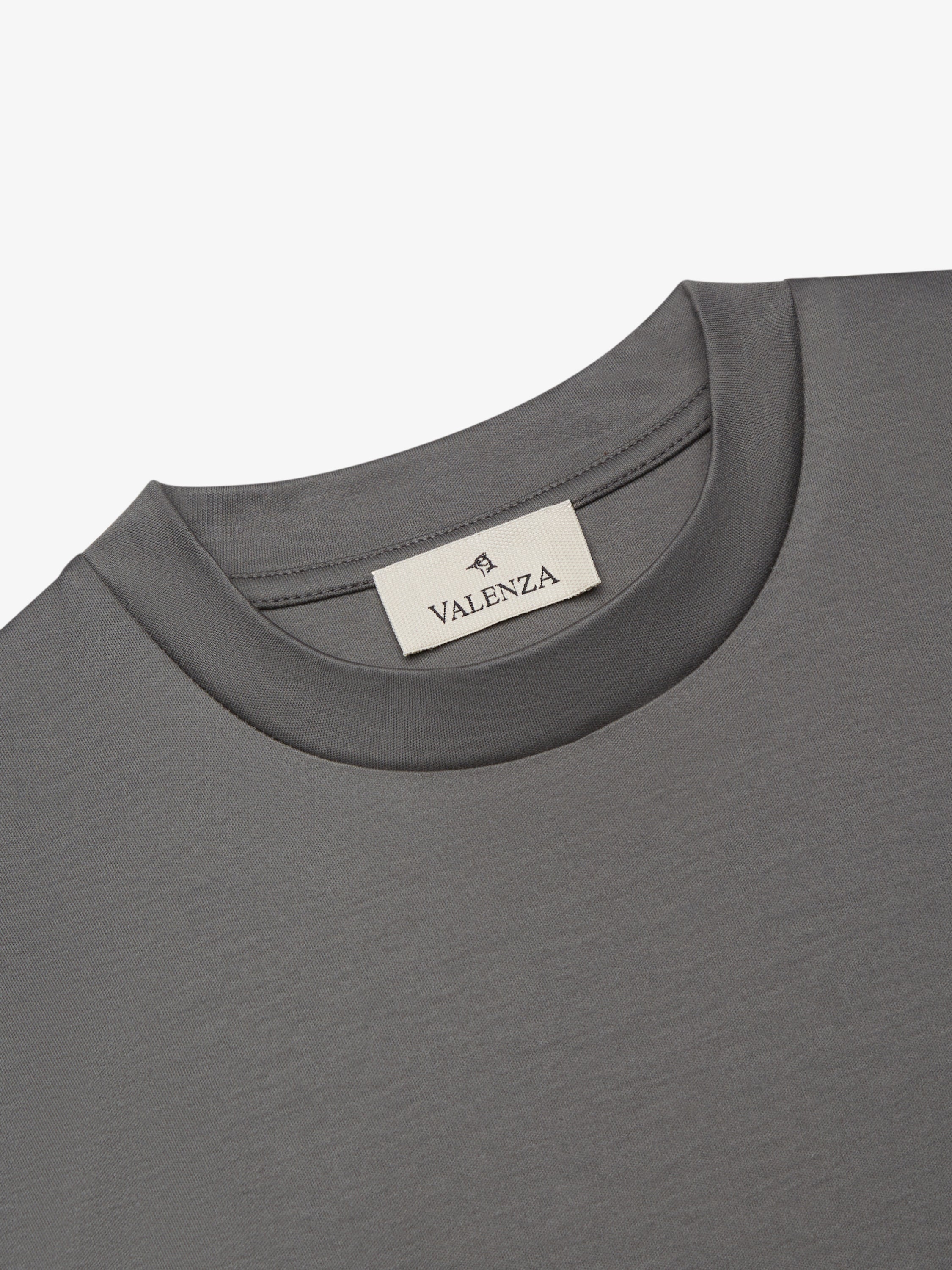 Interlock Supima T-Shirt L/S | Dark Grey