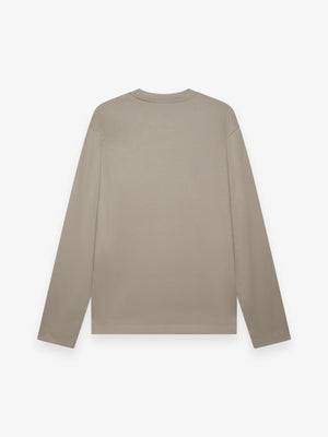 Interlock Supima T-Shirt Manica Lunga | Grigio Piombo