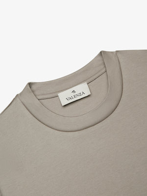 Interlock Supima T-Shirt Manica Lunga | Grigio Piombo