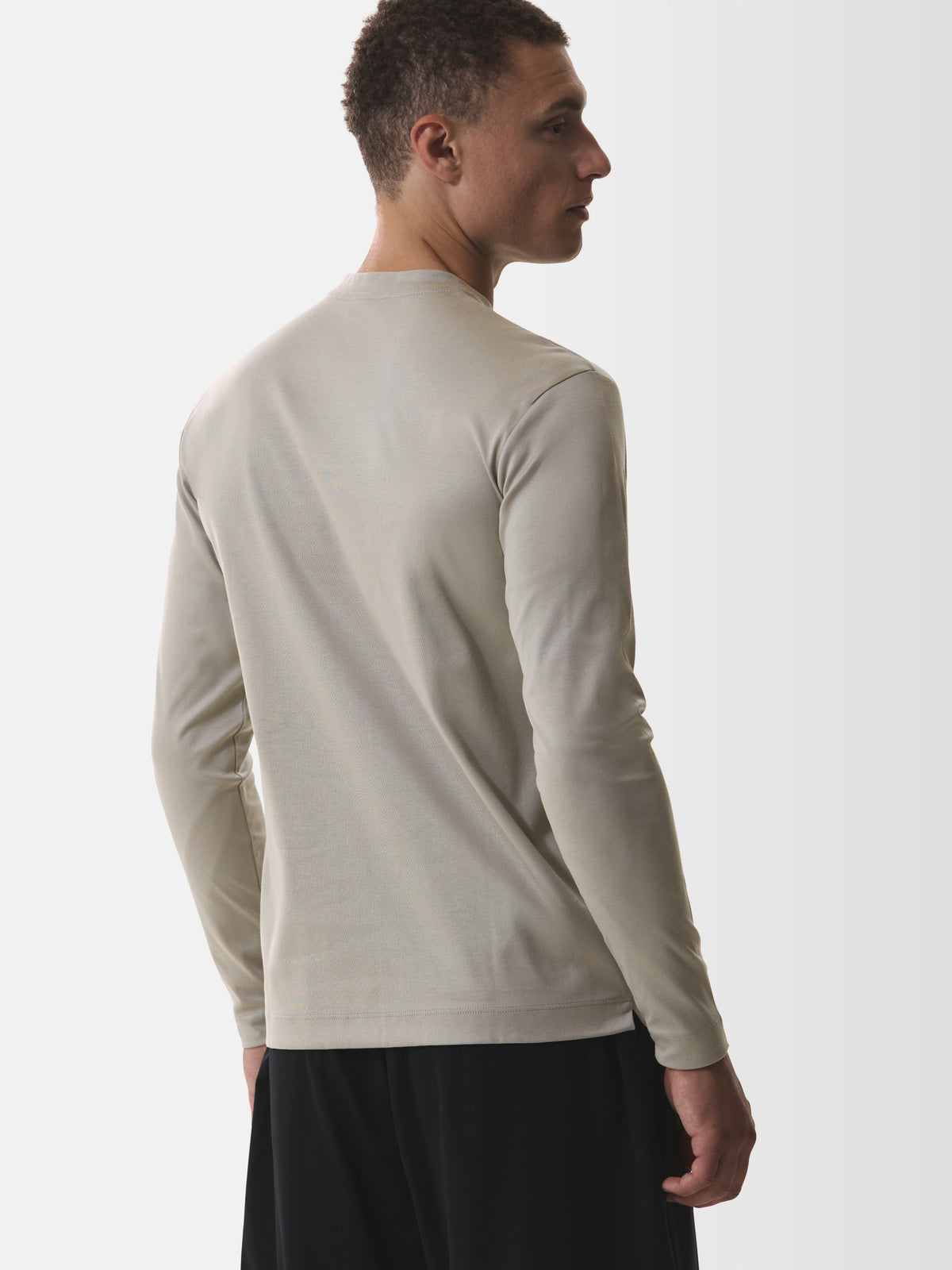 Interlock Supima T-Shirt L/S | Granite