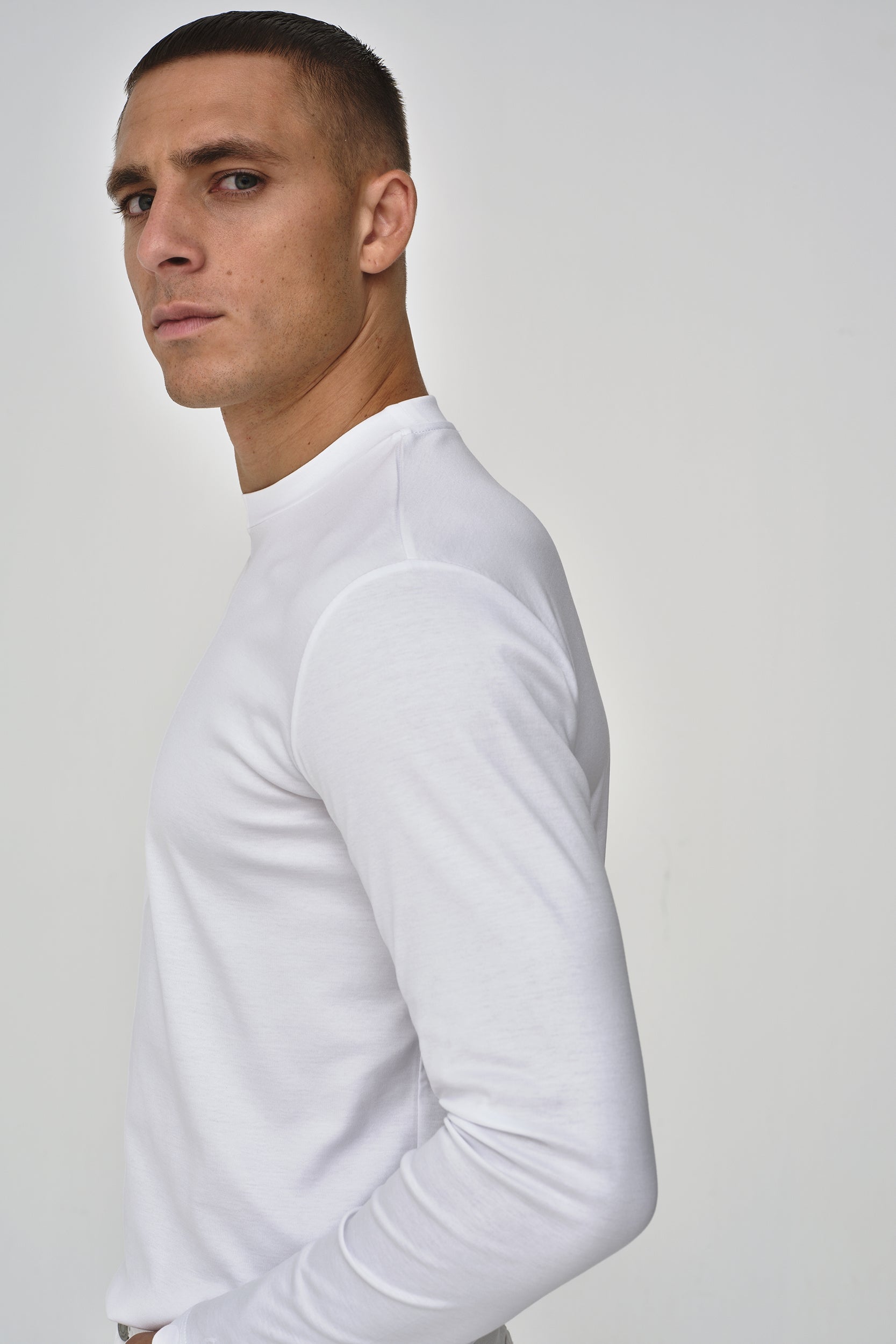 Interlock Supima T-Shirt L/S | White