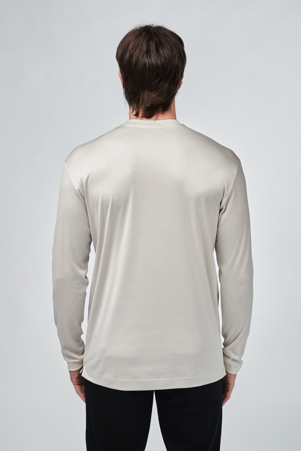 Interlock Supima T-Shirt L/S | Pearl Grey