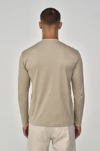 Interlock Supima T-Shirt L/S | Beige
