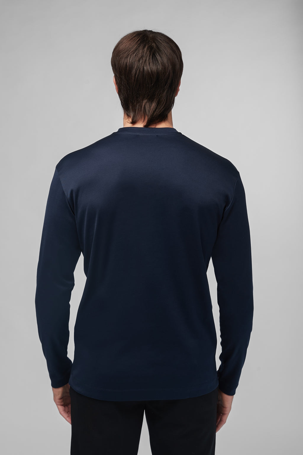 Interlock Supima T-Shirt L/S | Navy