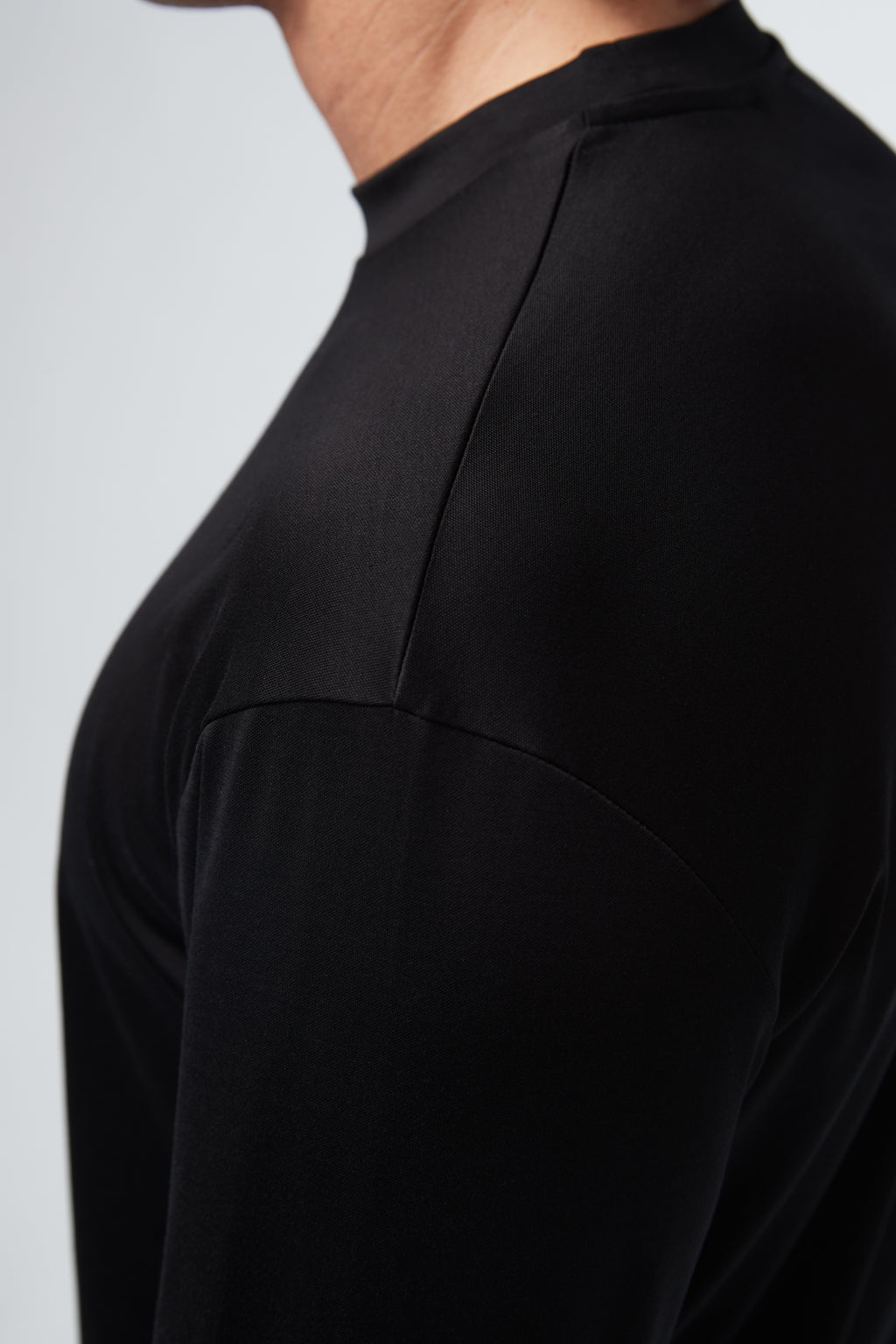 Interlock Supima T-Shirt L/S | Black