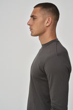Interlock Supima T-Shirt L/S | Dark Grey