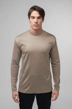 Interlock Supima T-Shirt L/S | Lead Grey
