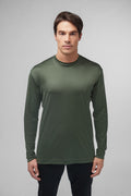Interlock Supima T-Shirt Lange Ärmel | Grün