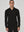 Supima Polo Zip Collar L/S | Black