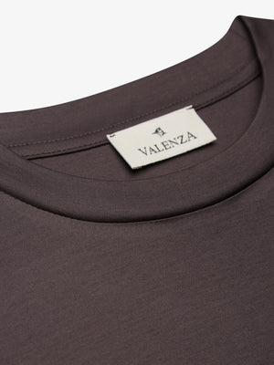 Interlock Supima Oversized T-shirt | Asphalt