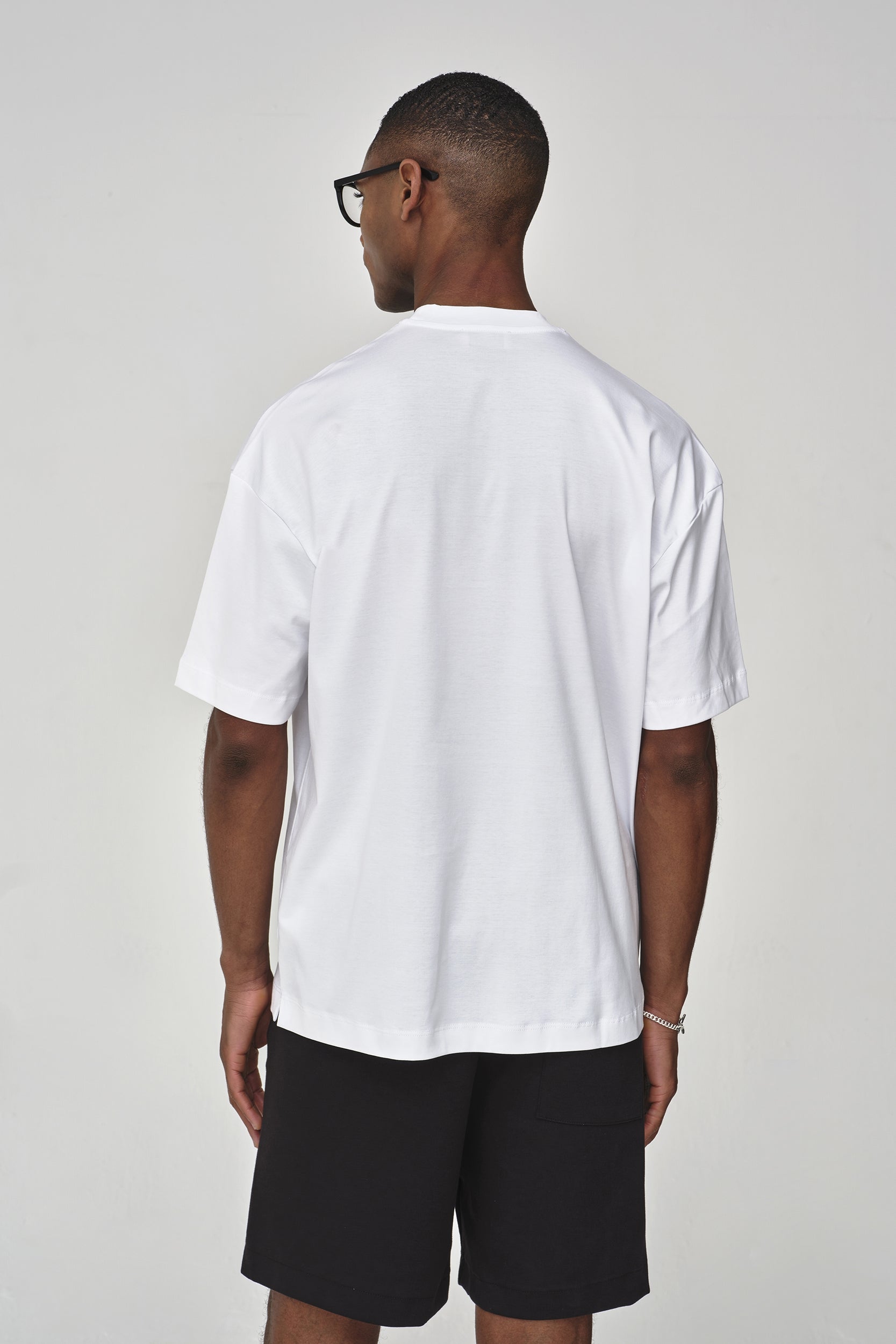 Interlock Supima Oversized T-shirt | White