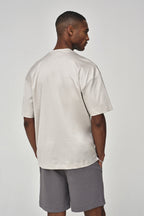 Interlock Supima Oversized T-shirt | Pearl Grey