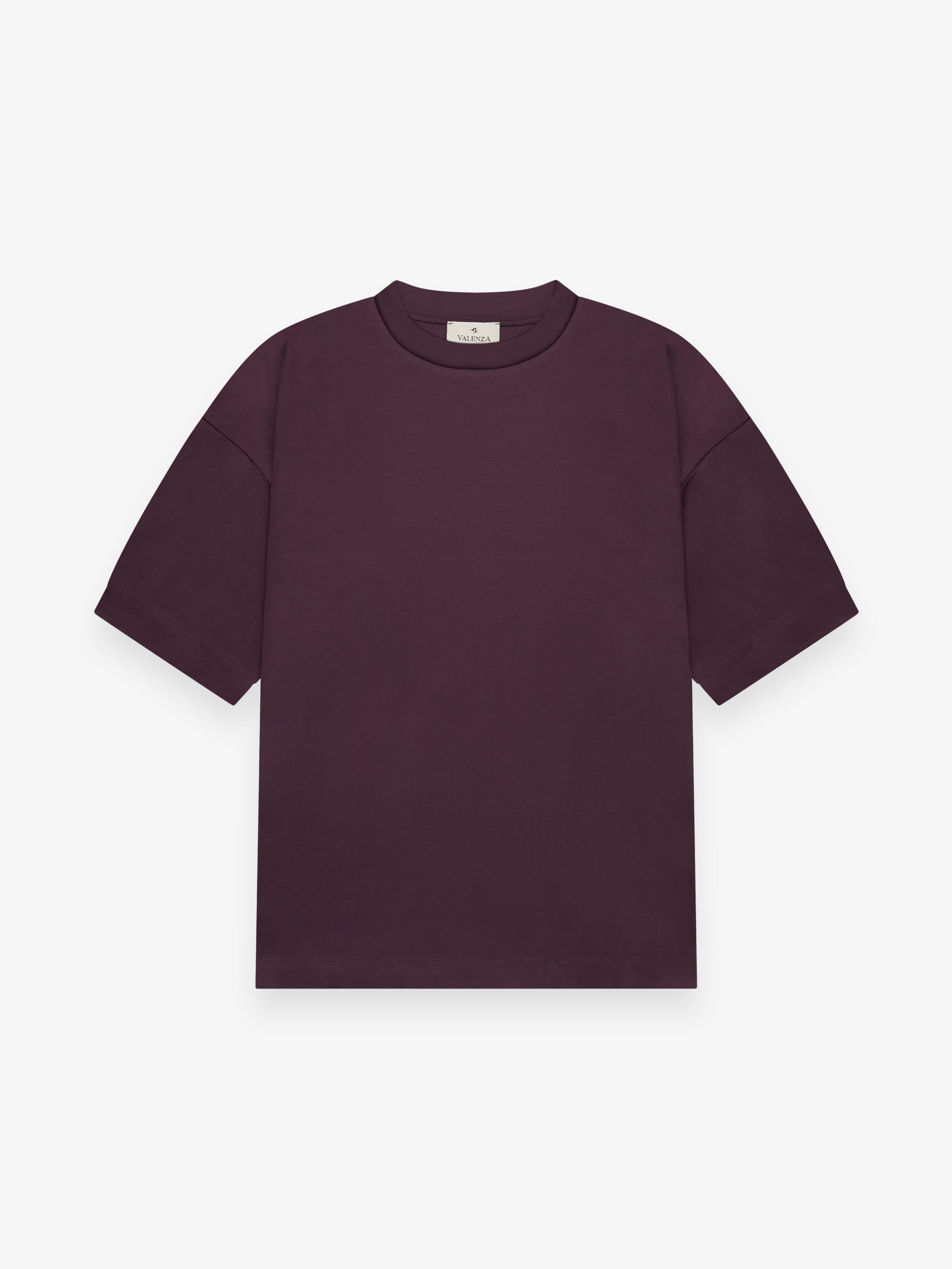 Interlock Supima Oversized T-shirt | Burgundy Red