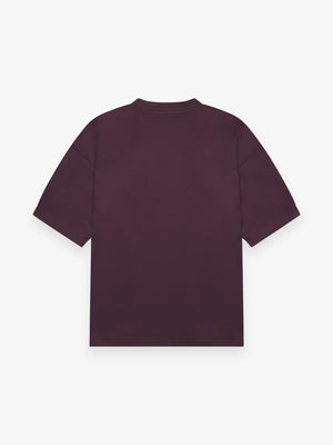 Interlock Supima Oversized T-shirt | Burgundy Red