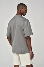 Interlock Supima Oversized T-shirt | Grey