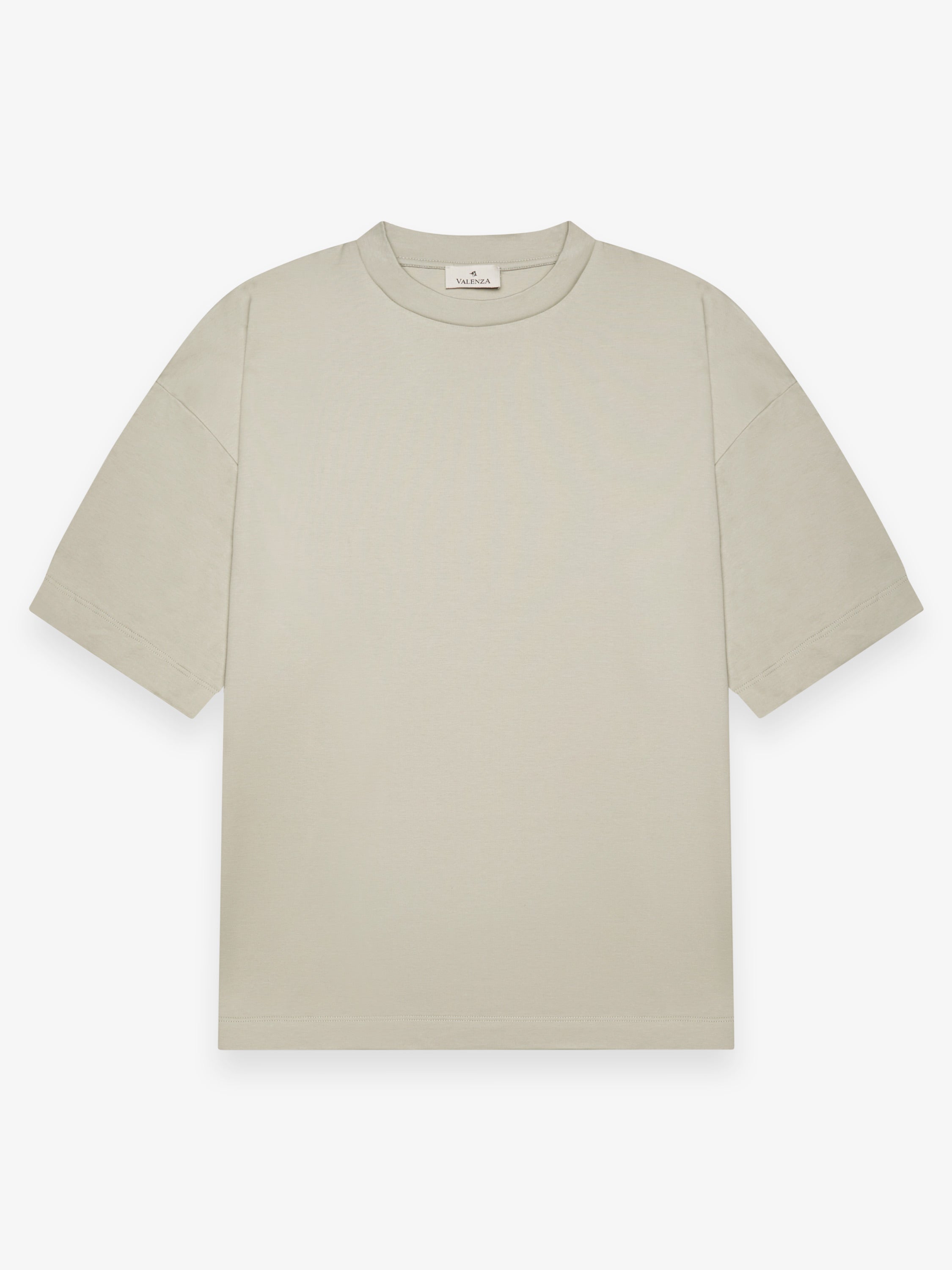 Interlock Supima Oversized T-shirt | Stone