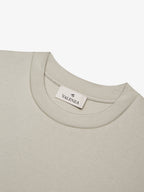 Interlock Supima Oversized T-shirt | Stone