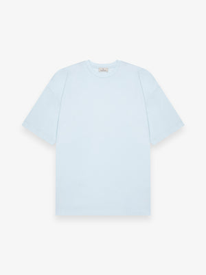 Interlock Supima Oversized T-shirt | Aqua