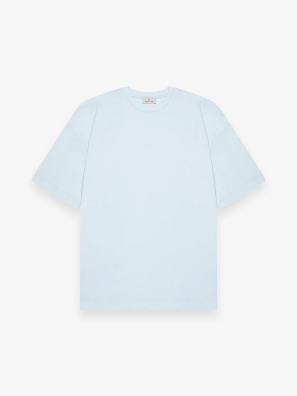 Interlock Supima Oversized T-shirt | Aqua