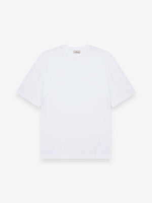 T-Shirt Oversize Interlock Supima | Blanc