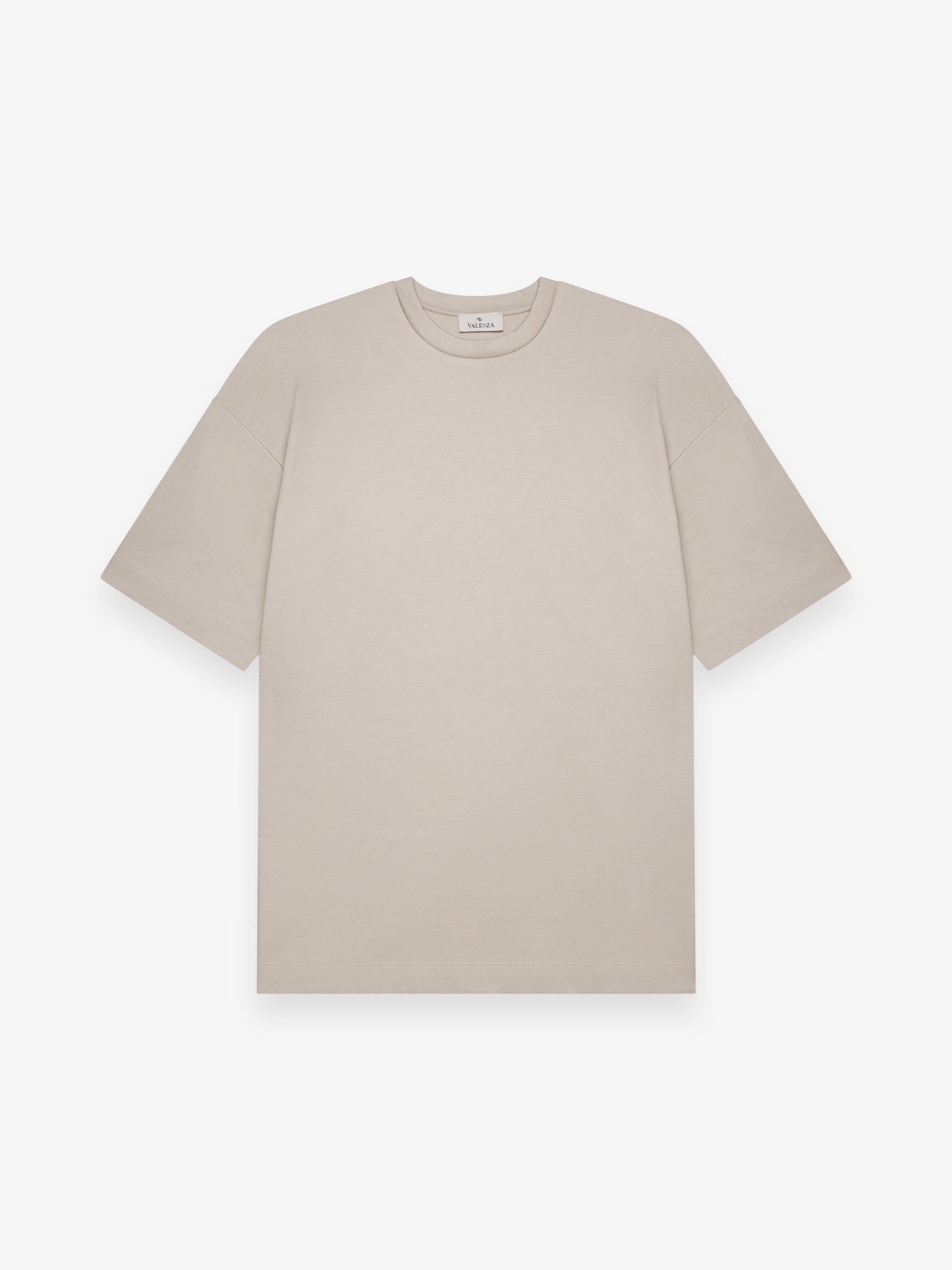 Interlock Supima Oversized T-shirt | Beige