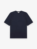 Interlock Supima Oversized T-shirt | Navy