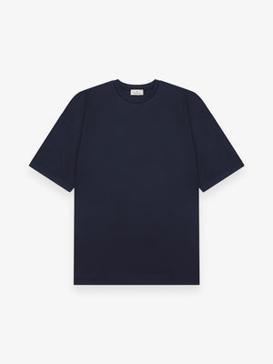 T-Shirt Oversize Interlock Supima | Bleu marine
