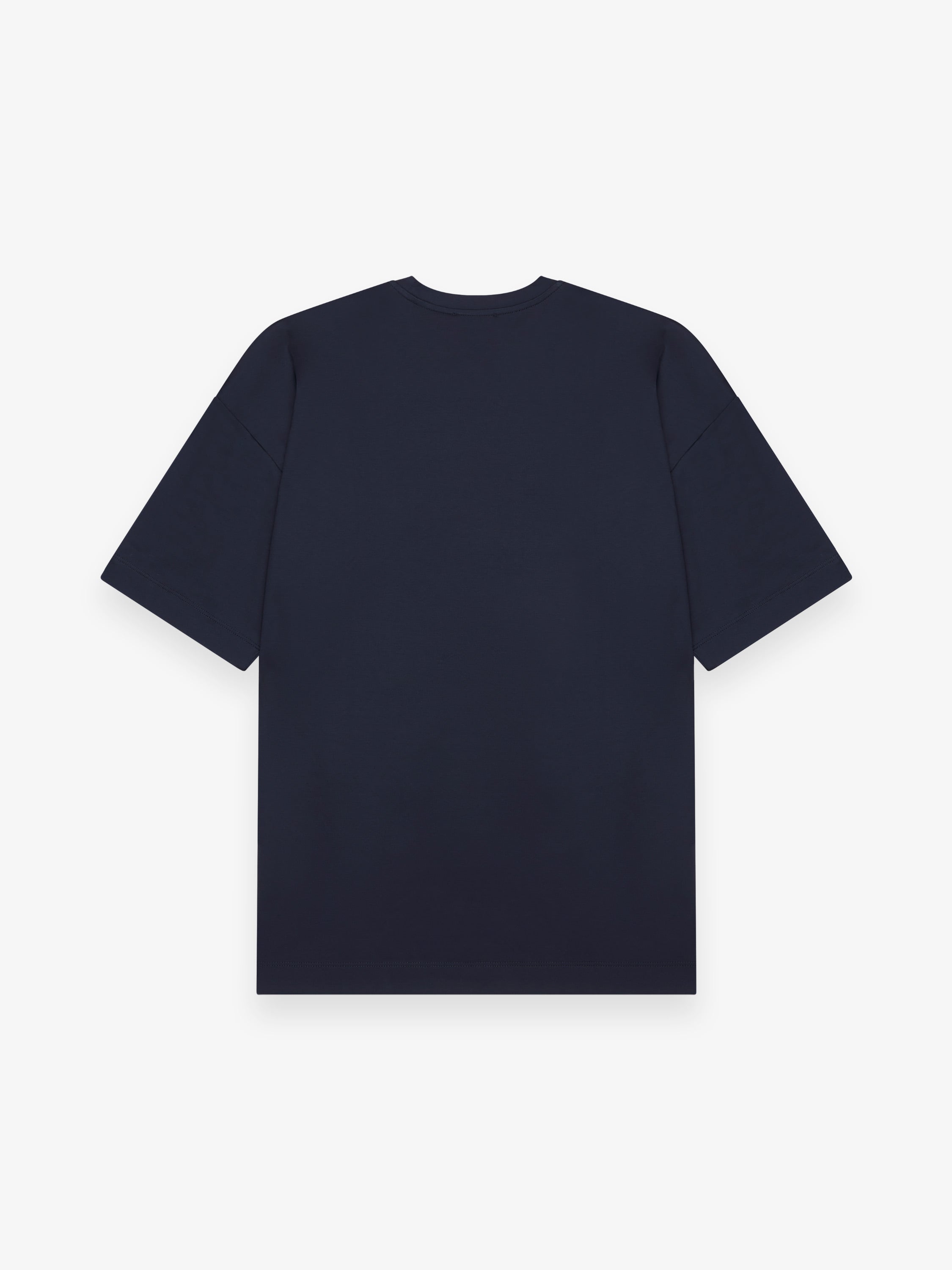 Interlock Supima Oversized T-shirt | Navy